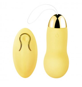 Mizzzee - Wireless Remote Control G-Spot Vibrating Egg (Chargeable - Yellow)